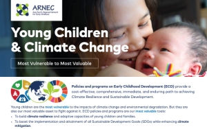 flyer on the impact of climate change on young children in the Asia-Pacific region