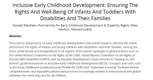 journal article headline and text