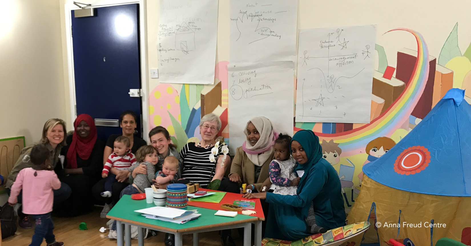 Parents Forum workshop participants, London, 2017, with Eve Sullivan